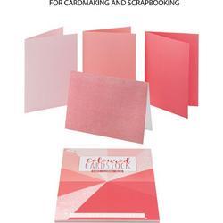 Craft Sensations Papierset voor kaarten maken & scrapbook | 24 vellen | Glitterpapier | Thema Rood | 180 grams | A4 Formaat | Bullet Journal | Planner